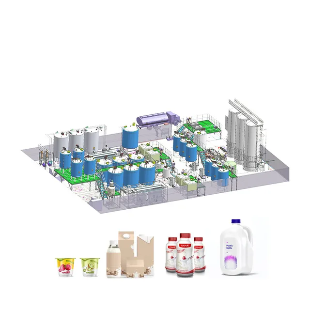 Almond milk complete production line milk processing plant cow milk production plant for sale