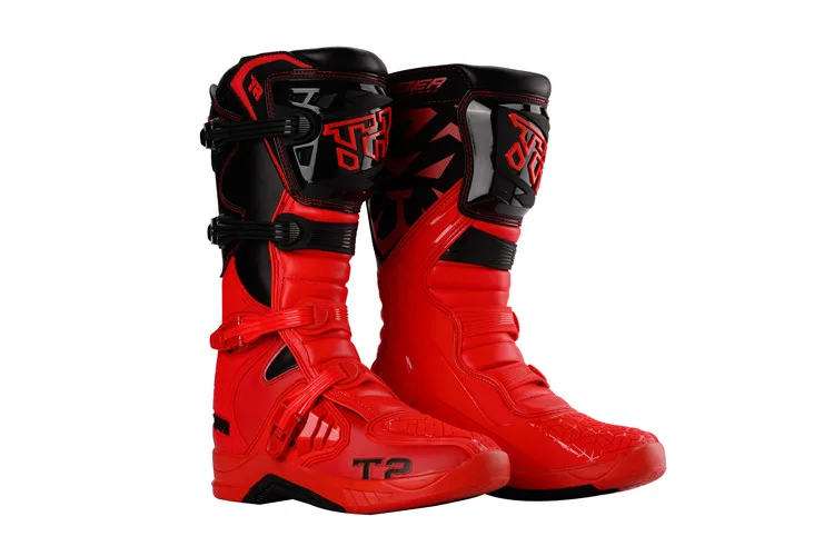 TR Tiger MTR Series Motocross Boots - Durable Knee-High MX Racing
