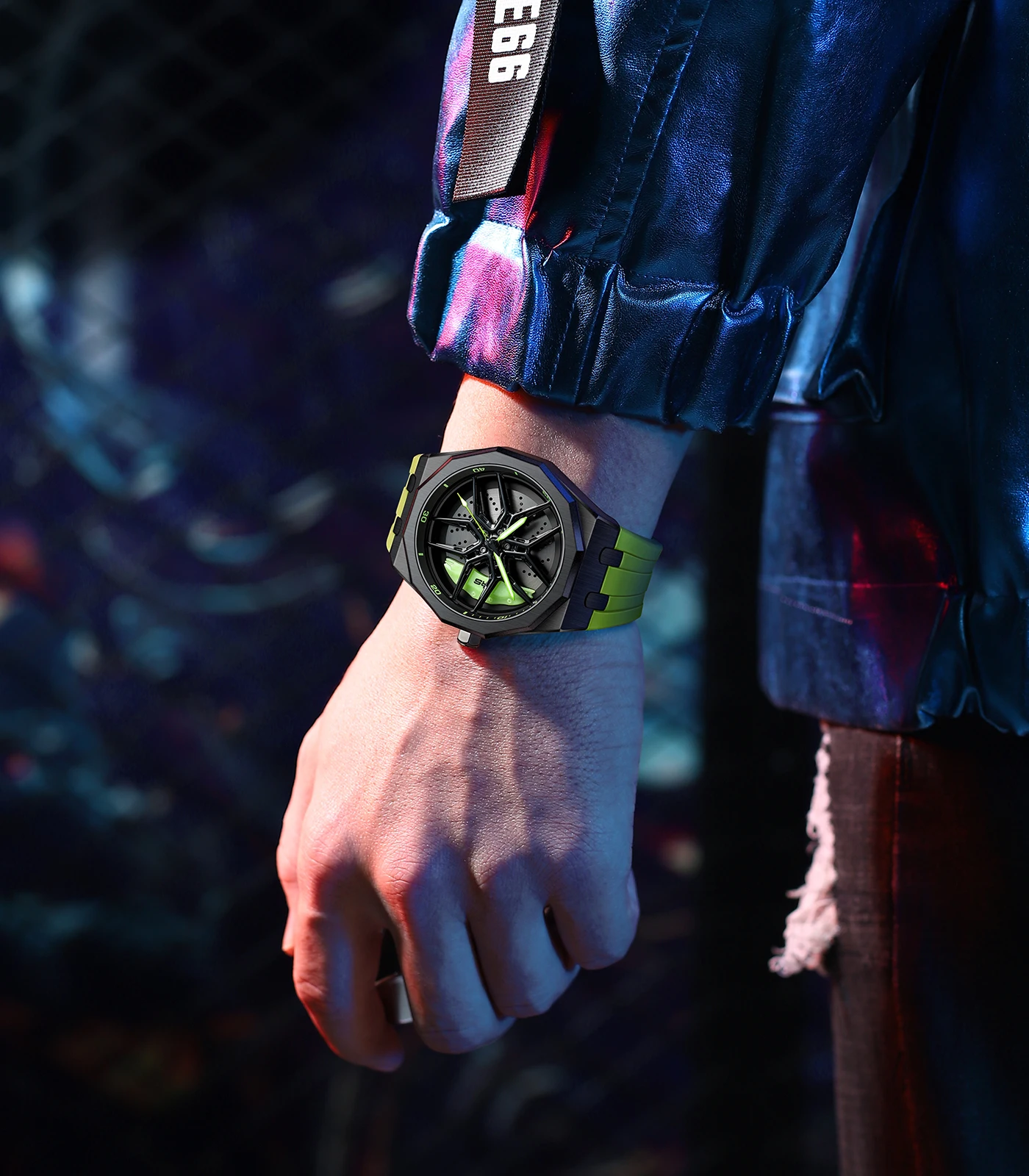 Original 3D Wheel Watch Waterproof Spinning Luxury Quartz Wrist Men Watch Rim Wristwatch Rotate 360 Man's Watches for RS Q8