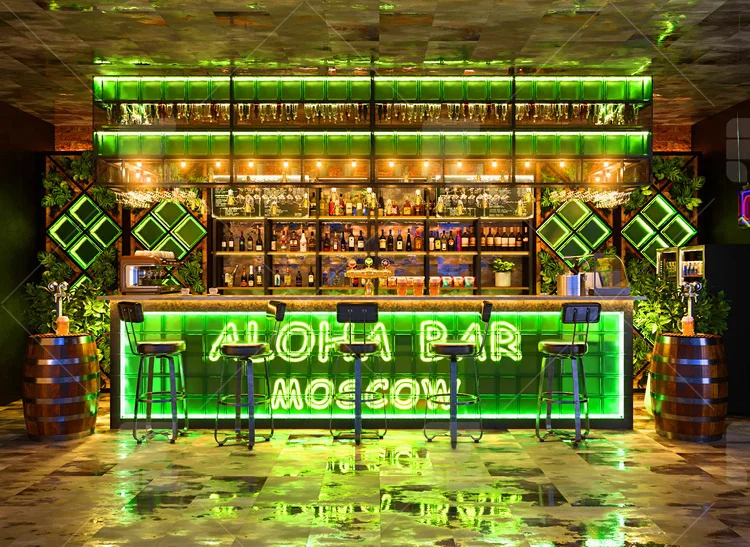 Commercial Luxury Modern Bar Display Night Club Furniture Bar