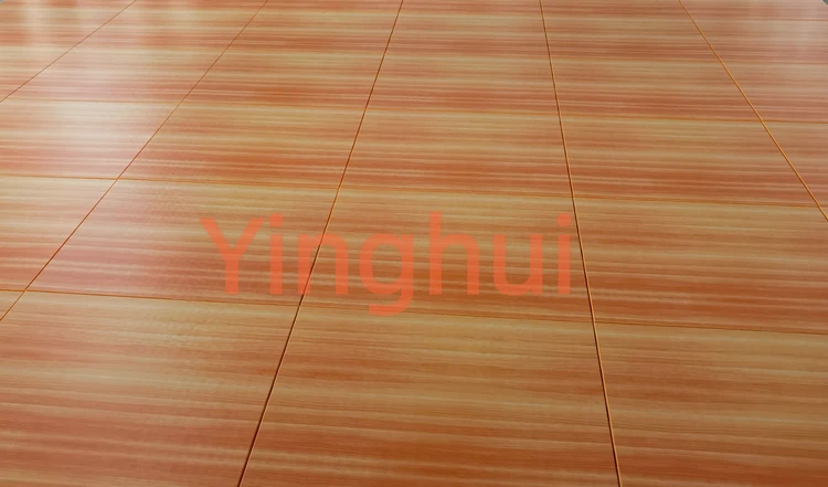 Multi Functional Sports Court Flooring Modular Plastic PP Wood Look Finished For Basketball