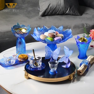 SAINT-VIEW Crystal Vase Manufactures Ramadan Mubkhar Backoor Gift Set Coffee Tray Gift Souvenir Shop Wholesale