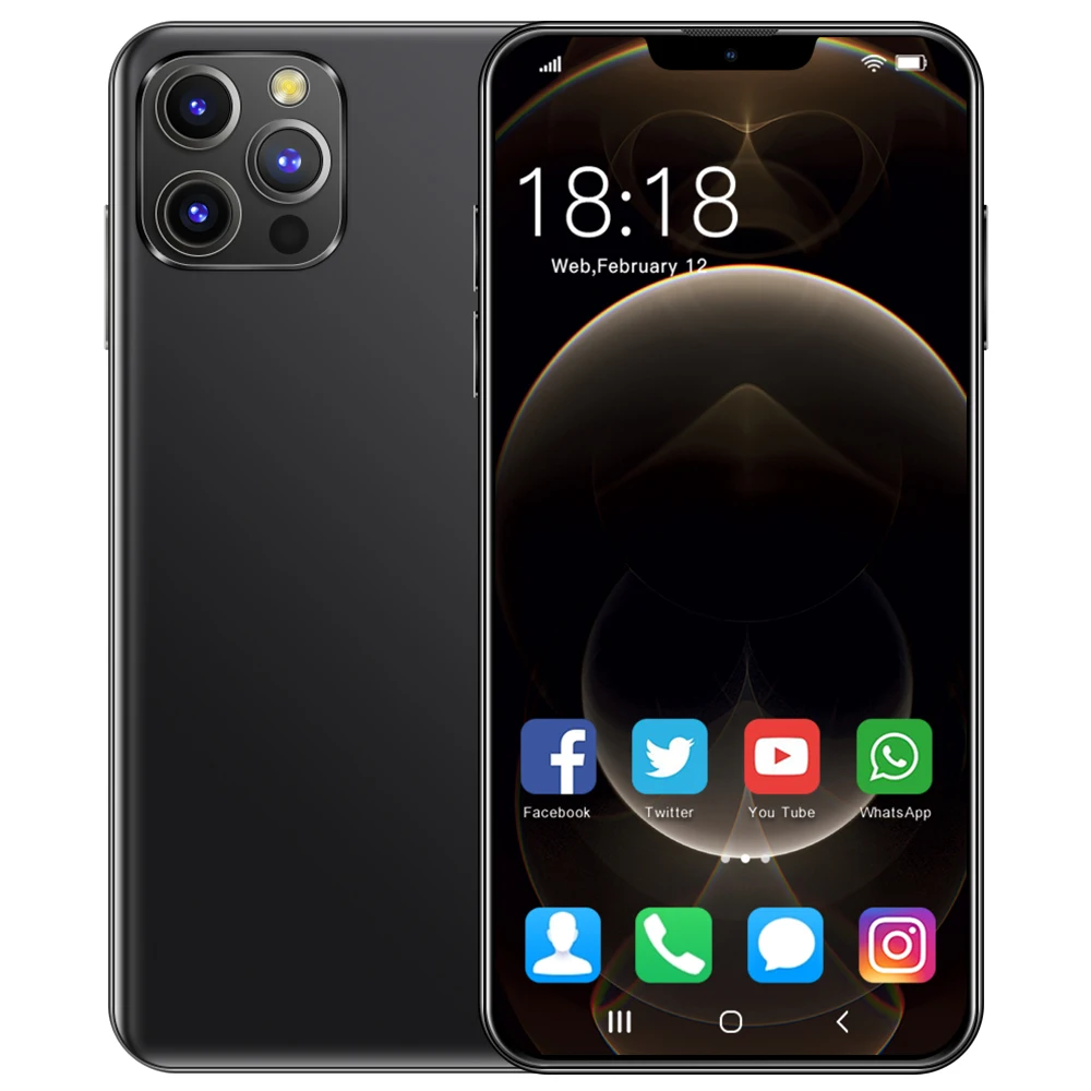 Горячая Новинка 12 Гб + 512 Гб Смартфон глобальная версия unlockingphone смартфон с отпечаток лица разблокировка