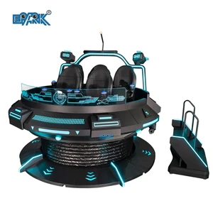 Manufacturer's 720 9D Multiplayer UFO VR Simulator 5 Seats Indoor Roller Coaster Equipment Virtual Reality Simulator for Kids