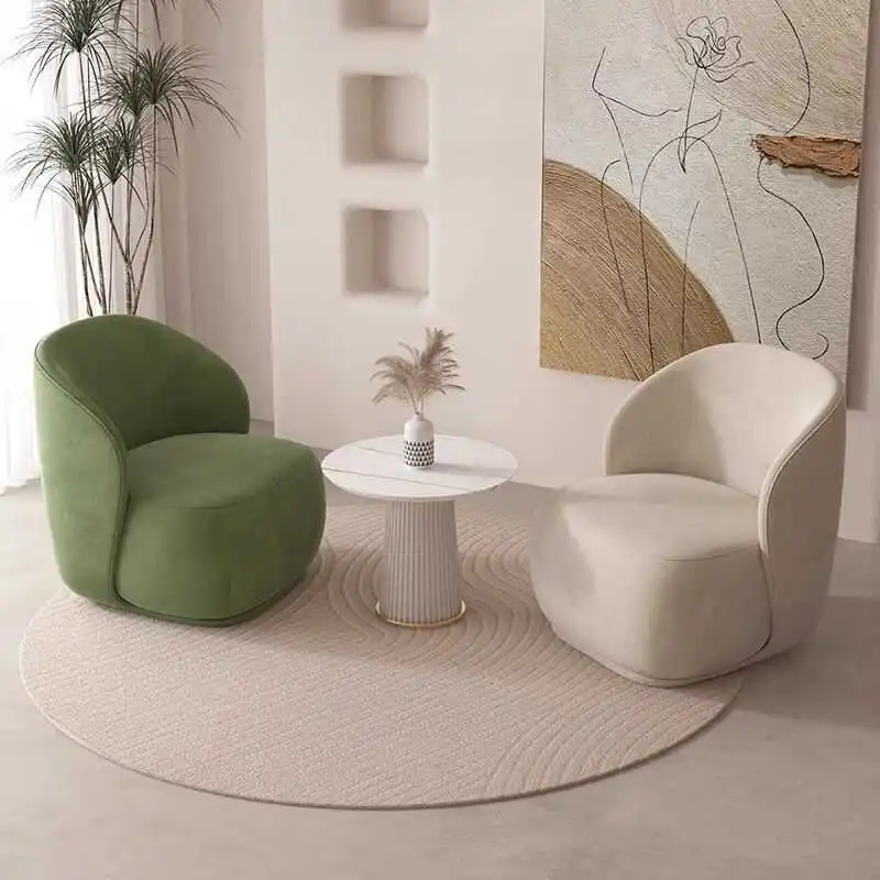 Nordic Single Seat Sofa Chair for Beauty Salon for Rest Area Reception and  Negotiation Internet Celebrating Set