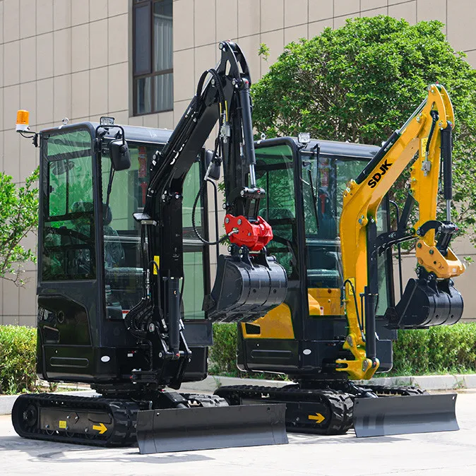SDJK Mini Excavator 2 Ton Epa Kubota Engine Excavators New Hydraulic Crawler Digger Multifunctional 2 Ton Excavator Machine