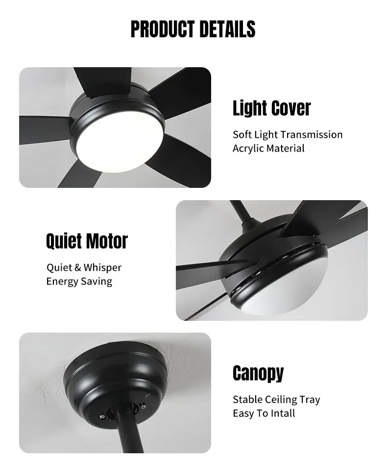 Wooden Winding Smart  Rechargeable Machine  Lights Camera Outdoor and Lamp Wood Lamps Ceiling Fan with Light