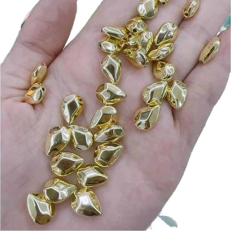 JS1745 18k Gold Silver Plated Brass Beads for DIY Jewelry