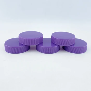 Wide-Grip 42-53mm Plastic Screw Cap for Bulk Shampoo and Conditioner Non-Spill Cosmetic Packaging Plastic Jar Cap