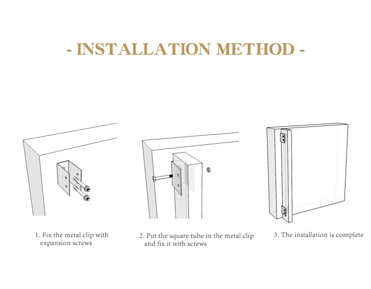 Stainless Steel U-Shape Bracket - Durable WPC Timber Tube Use
