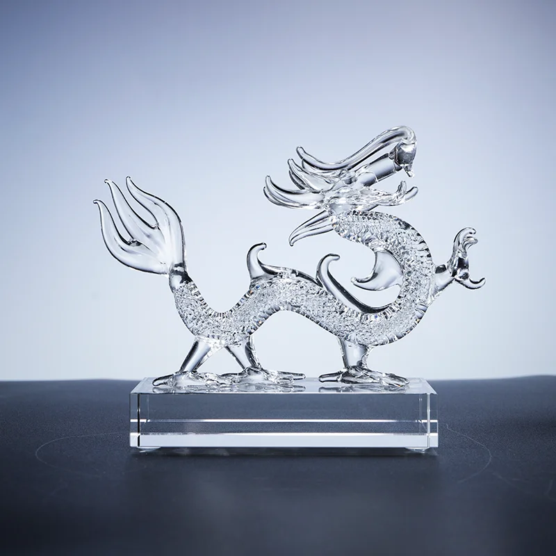 Factory custom crystal dragon decoration manufacture