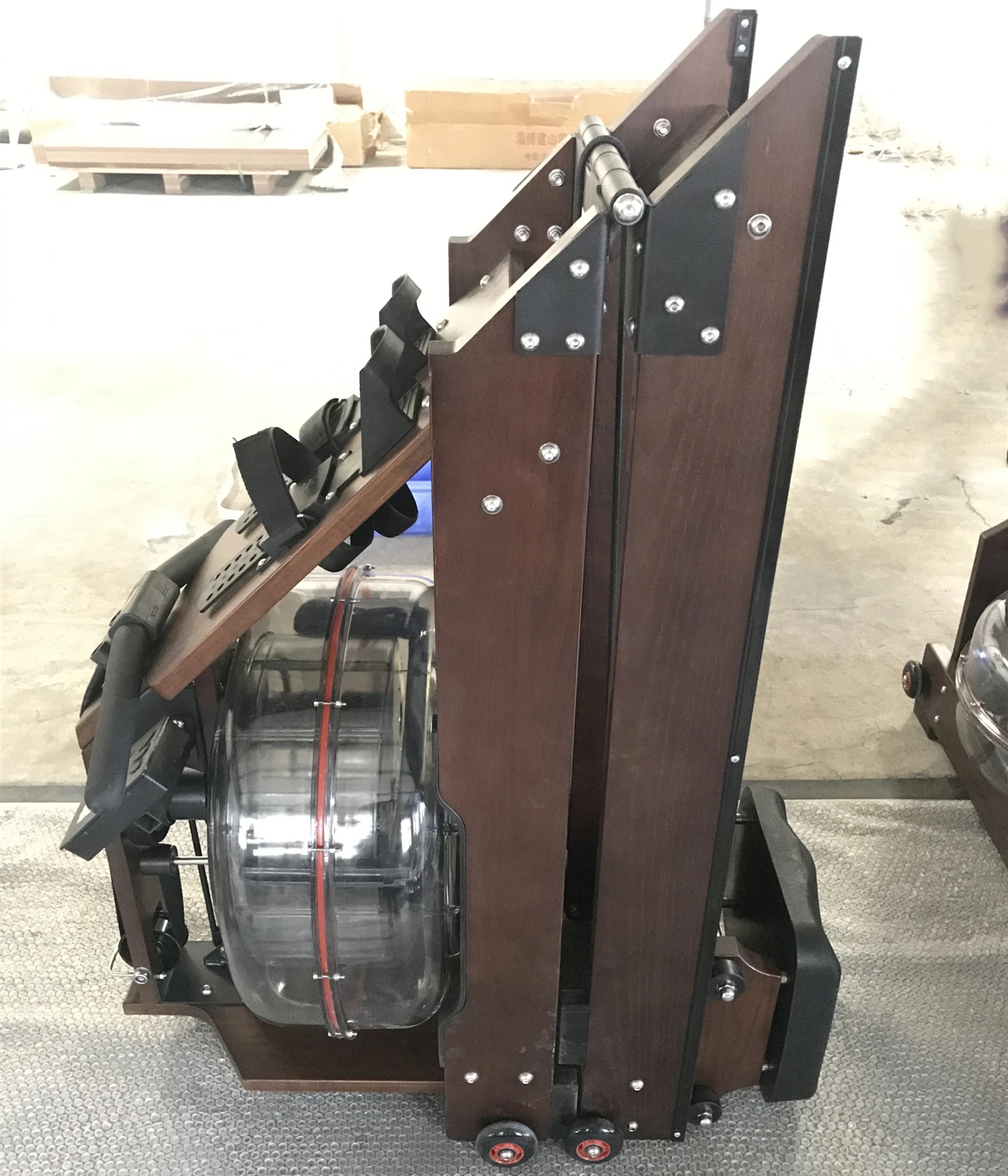 YG-R003 гребной тренажер складной Водонепроницаемость древесина упражнения коммерческий тренажерный зал оборудование для похудения Крытый Бодибилдинг Спорт