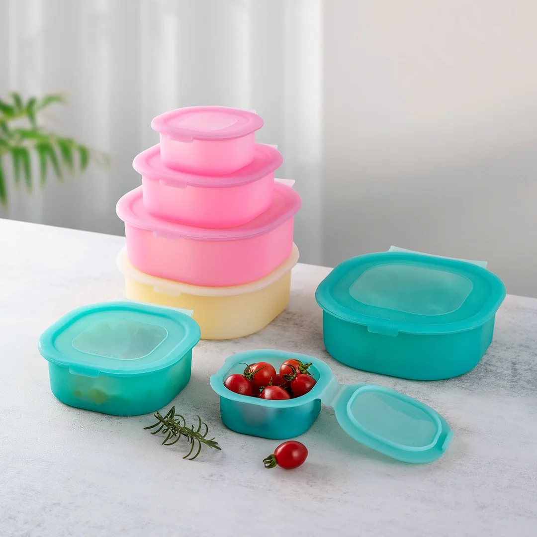 Highly Antioxidant Properties Collapsible Silicone Food Storage ...