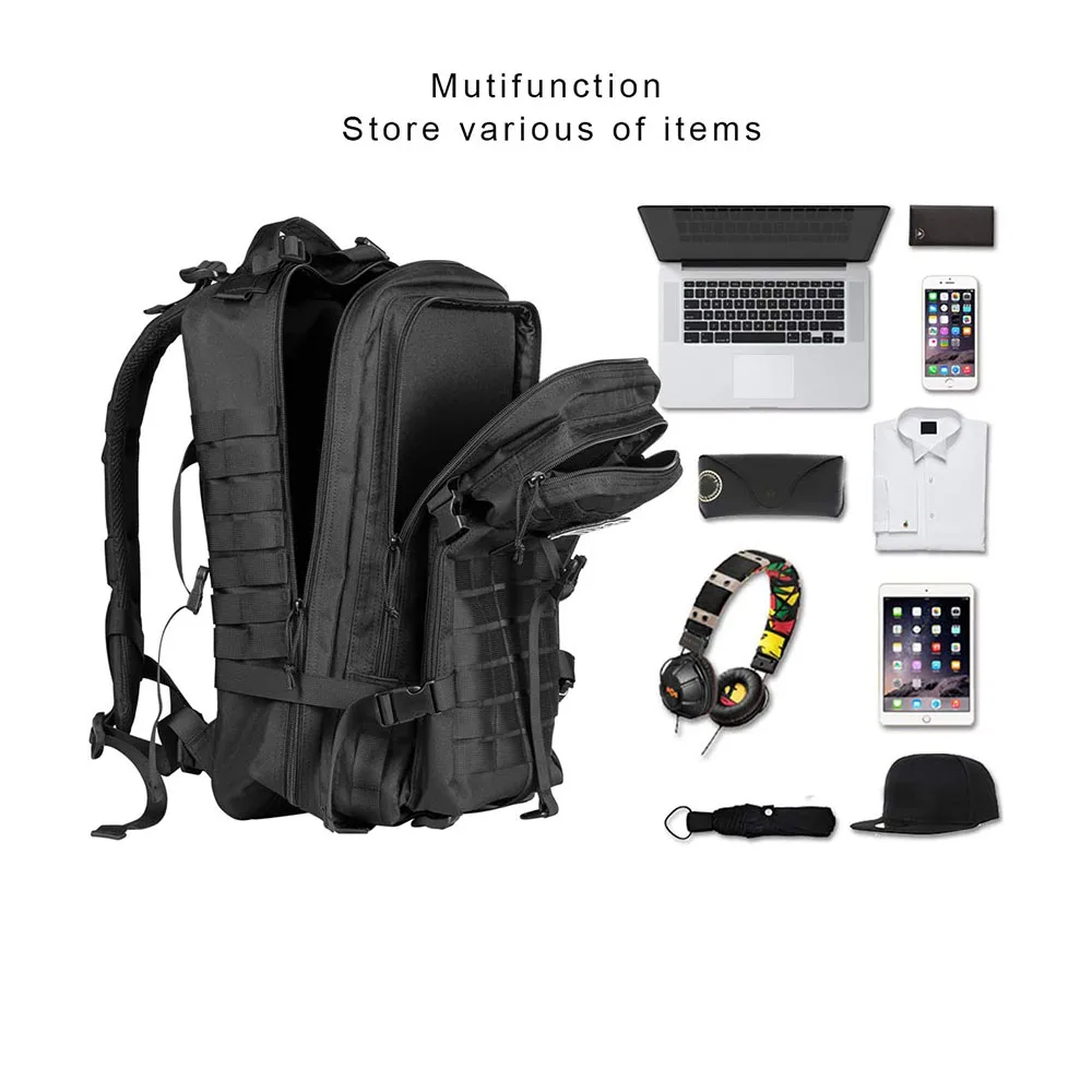 FREE SAMPLE Practical Assault Backpack Large Training Assault Bag 40L Capacity Pack