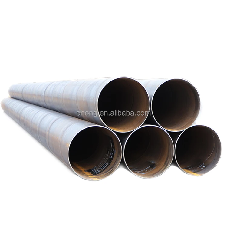 API 5L Gr.B and Q235B mild carbon round spiral pipe SSAW Large Diameter carbon spiral steel pipe