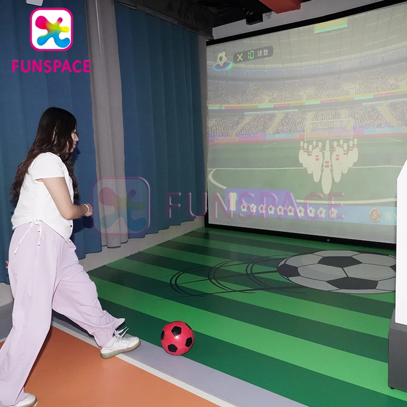 Interactive Projection Digital Motion Reality Sport Game Virtual Soccer Machine Indoor Football Simulator