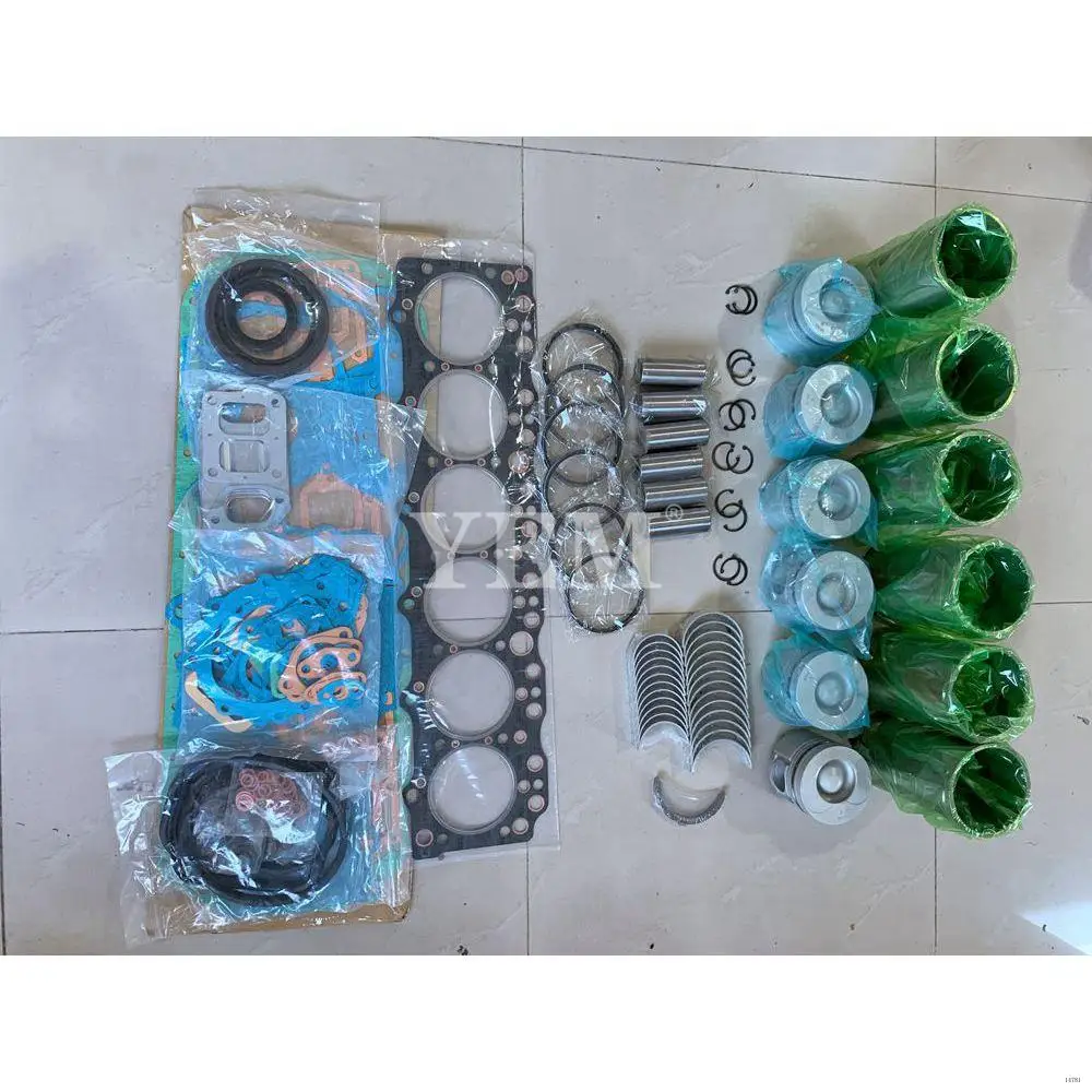 Repair Kit With Head Gasket Set Cylinder Bearings Piston Rings Liner for Doosan DB58-7