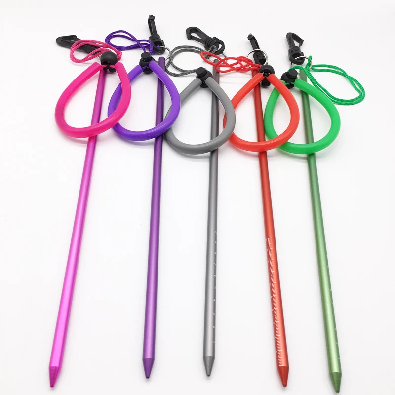 Tige De Plongée Opatiny – Acier Inoxydable 316 – 31,5 Cm – Dragonne Incluse – Communication Et Sécurité Sous-Marines