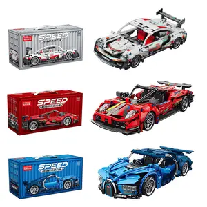 EPT Hot Selling 1:18 Technic RC Super Racing Car Building Blocks Compatible DIY Toys for Children ABS Plastic Packed in Box Sets