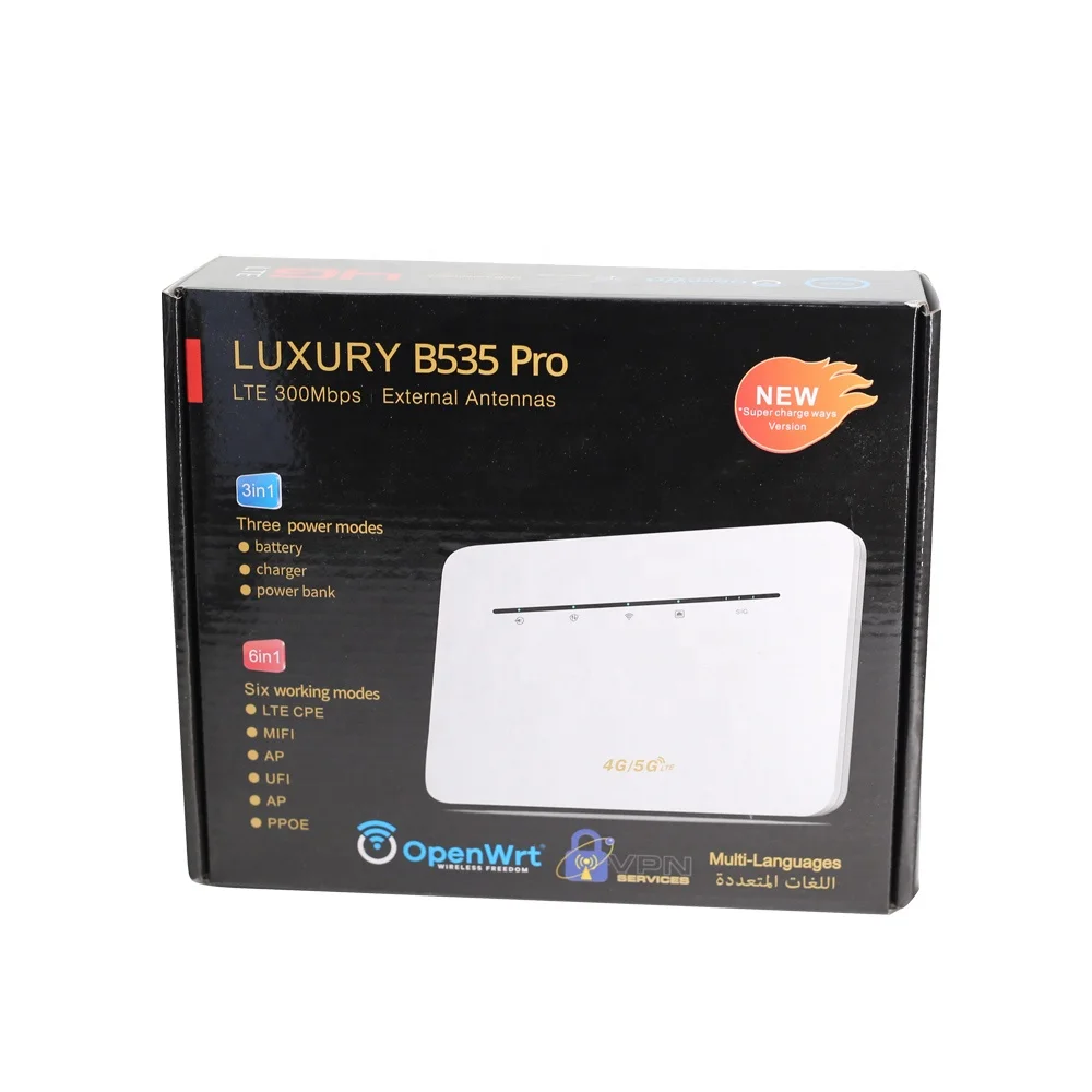 ALLINGE SDS1571 4G Modem Mobile Router With Sim Card Slot 4G Lte Wifi Router B535 Support 4000mAh Battery
