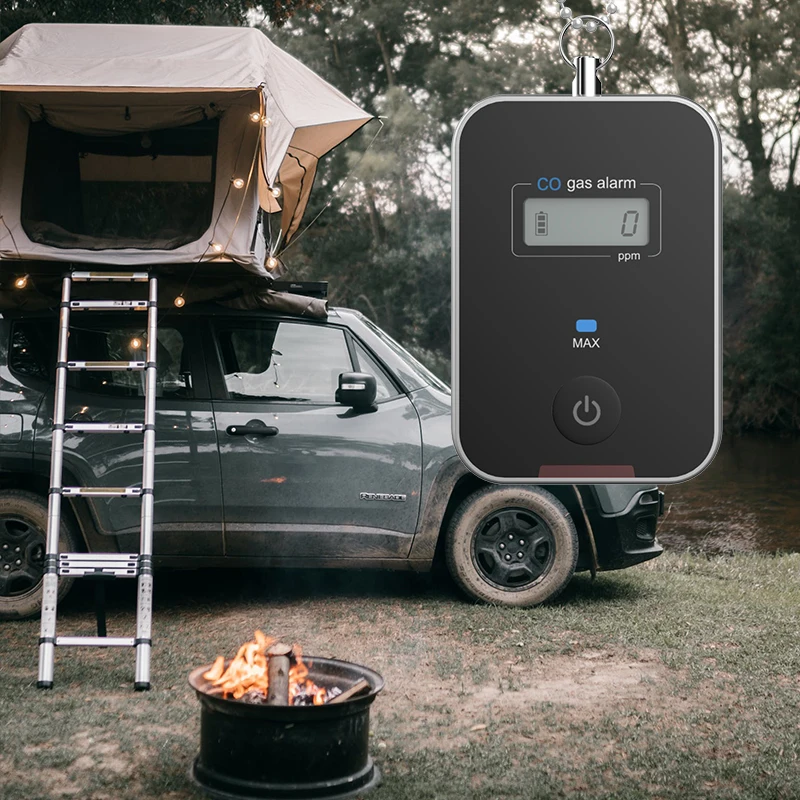 Outdoor Personal Co Gas Alarm For Tent Bbq Wilderness Camping Carbon