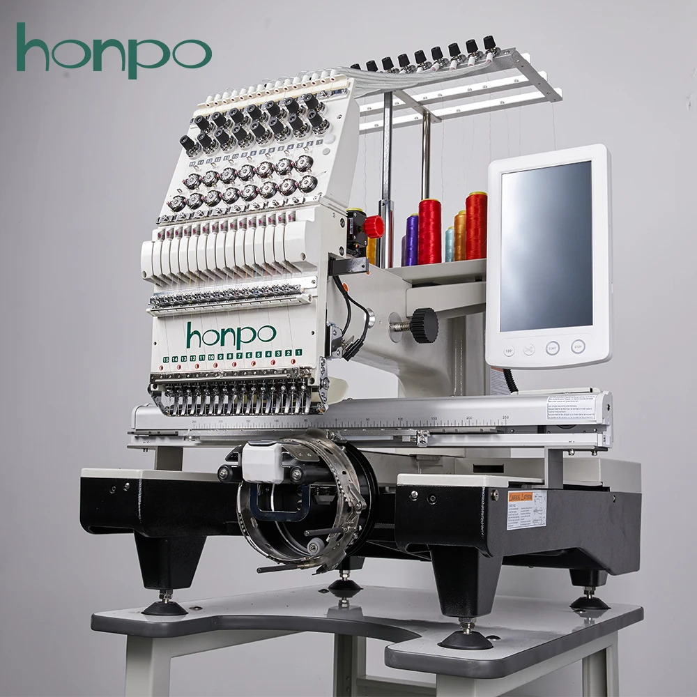 Multifunction Computer Embroidery Machine Single Head with 10" Touch Screen LCD Monitor