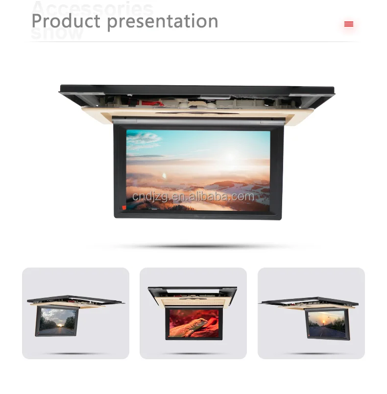 Auto Multimedia Rooftop Tv Ceiling Mounted Tv 15.6 Inch For Mercedes ...