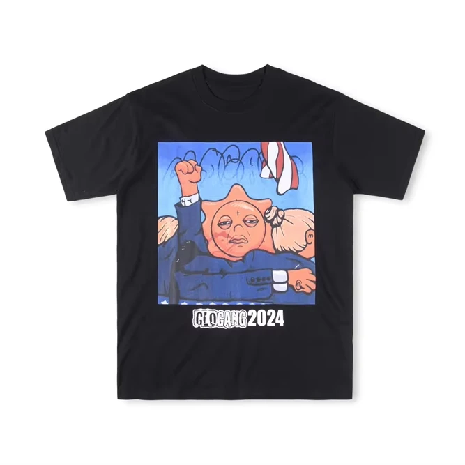 Glo Gang GLOMERICA Tシャツ Glo Gang GLOMERICA Tee - High Quality Cartoon Printed T-shirt