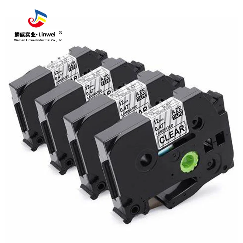 3 compatible with Brother TZ-131 Black on Clear P-Touch Label Printer 12mmx8m 
