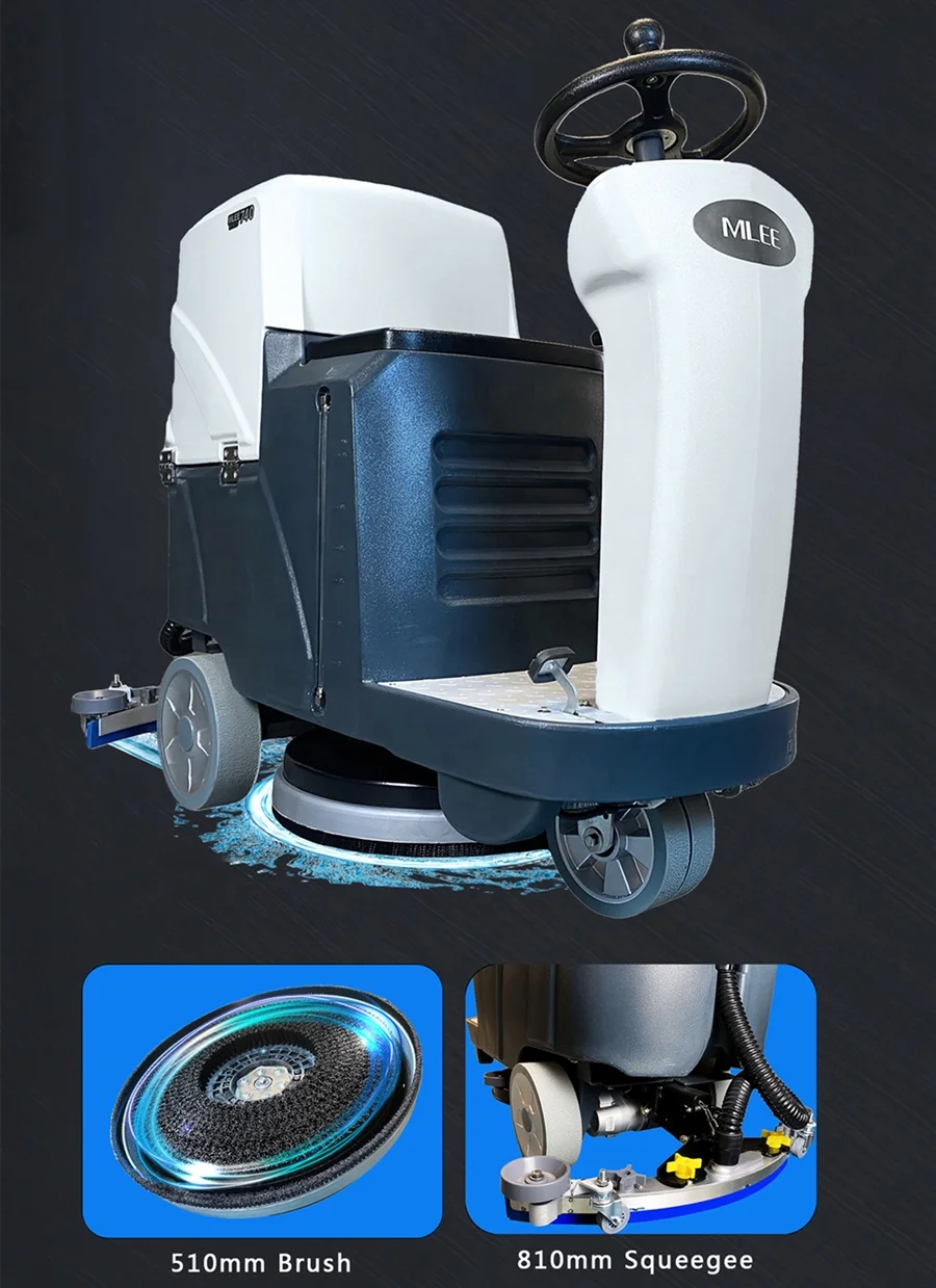 MLEE 740AU Factory Tile Cleaning Machine Industrial Ride on Floor Scrub Machine