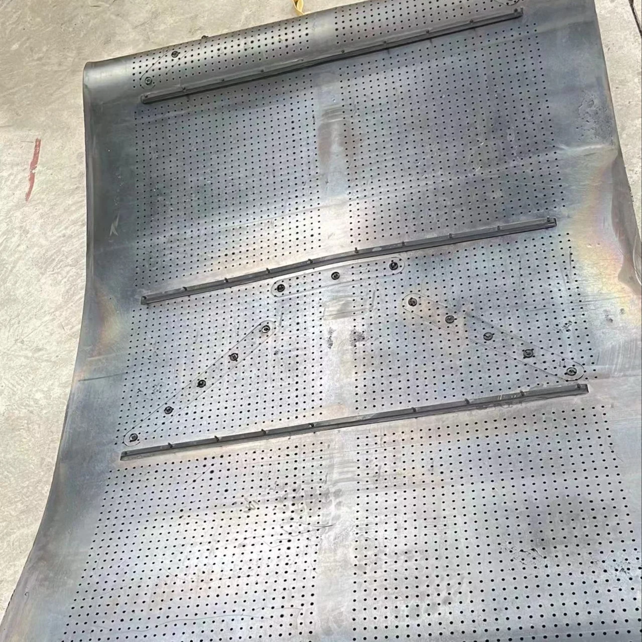 Rubber Track Conveyor Transport transfer transmit Shot Blast machine