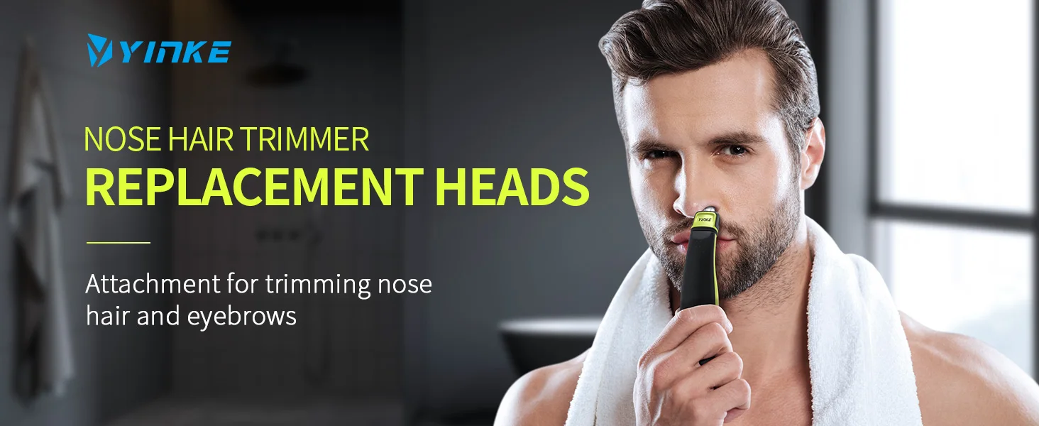 Yinke Waterproof Durable Nose Hair Trimmer Replacement Blade Head For