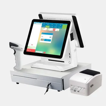 Smart POS Machine Wifi Cash Register Touch Dual Screen Window All in One POS Systems Clothing Store for Pharmacy Restaurants