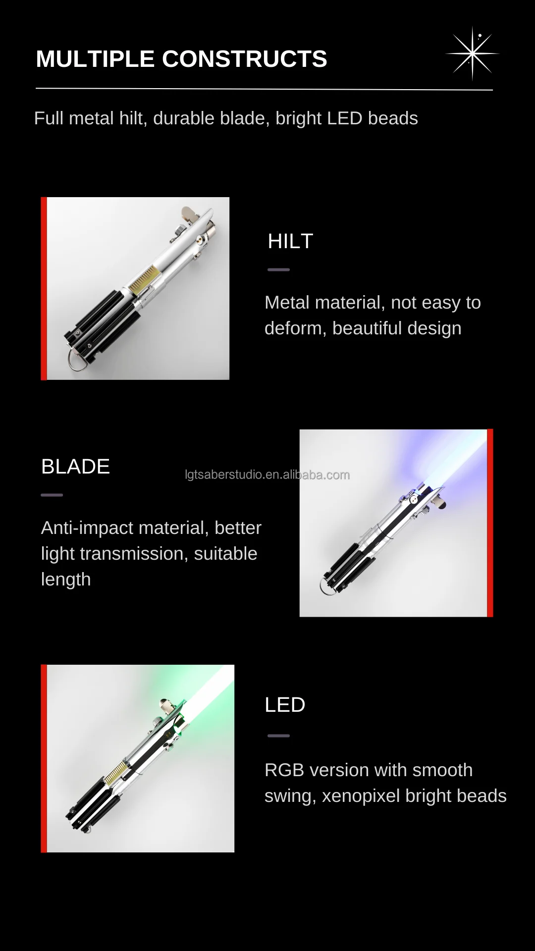 Heavy Dueling Precious Graflex Smooth Swing Rgb Colors Changing