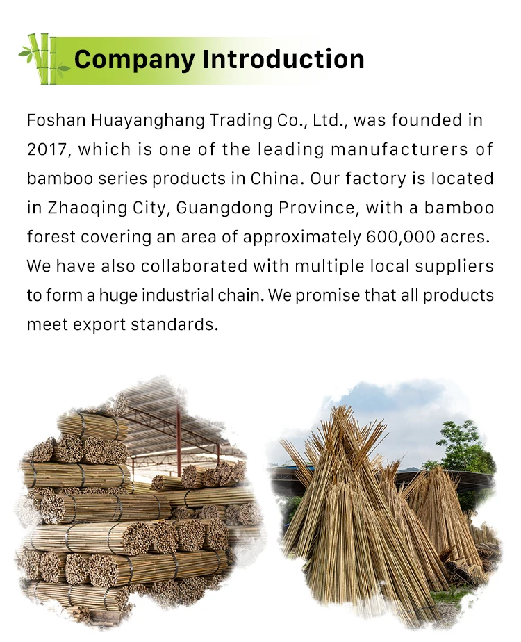 Hyh High Quality Raw Bamboo Material Bamboo Pole For Garden Decoration - Buy Bamboo Poles Cheap ...