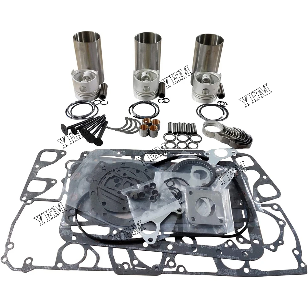 Engine Parts Rebuild Kit for Kubota 2400HST-D Tractor U25S Excavator F2400 Mower W Valves