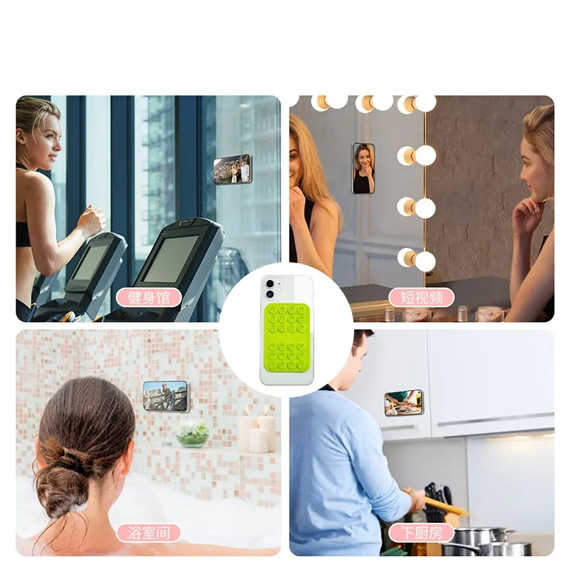 Double Sided Thicken Octo Buddy Phone Case Suction Cup Mount Sticky Grippy  Silicone Grip Octopus Phone Holder for Mobile Phone