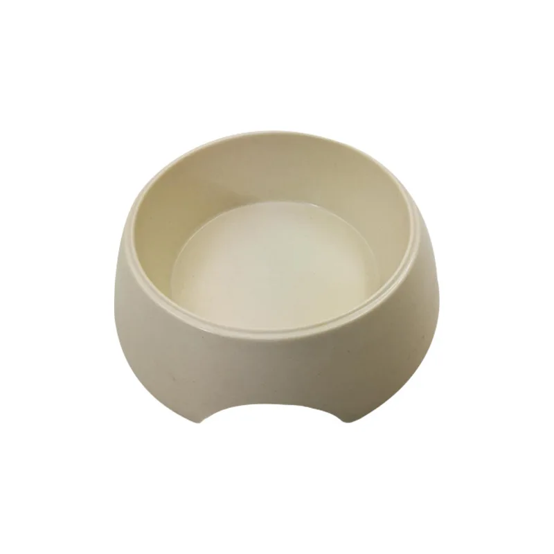 Pet cat dog feeding round mouth single  bamboo fiber biodegradable drinking water feeding bowl pet food utensils