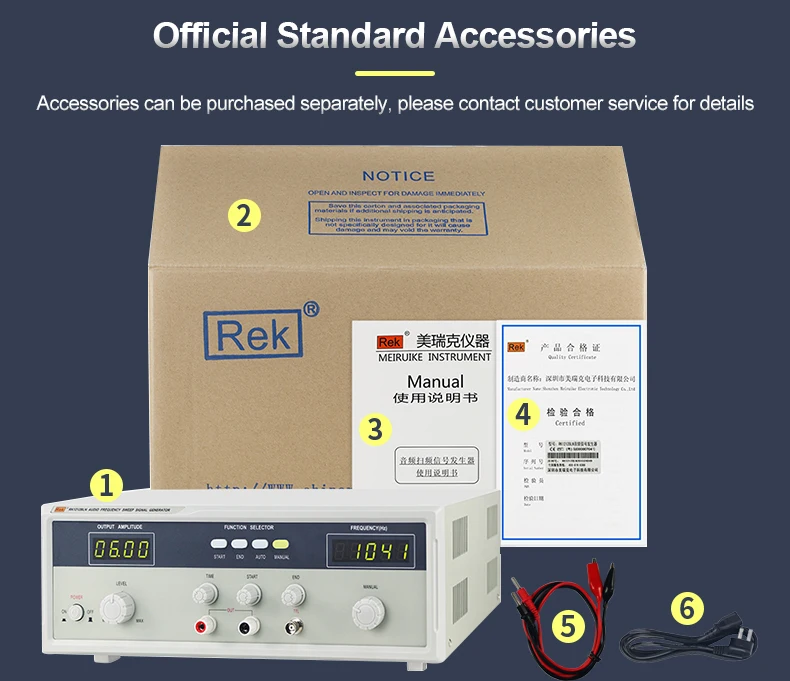 Rek RK1212BLN Audio Signal Generator - 20khz Frequency Output