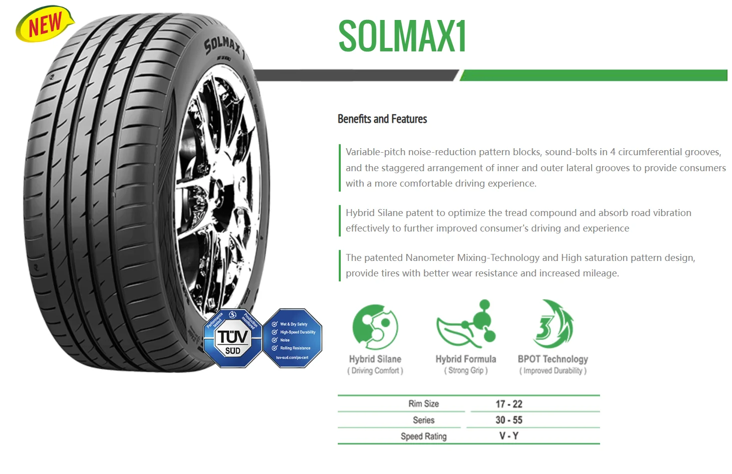 Goodride Ultra High Performance Solmax1 Tire 215/45zr17 For Foton Truck ...