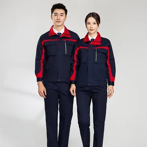 Wholesale Factory Engineer Jacket and Pants Work Uniform Custom logo Construction Suit Car Repair Clothes Work Clothes Suit