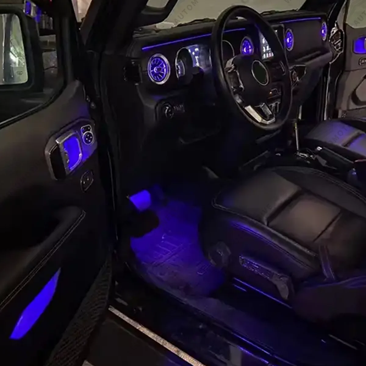 For Wrangler JL Ambient Light Aymphony Chasing 18 In 1 Optic Fiber