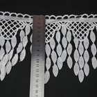 Embroidered 15cm Embroidered Shiny Water-soluble Lace Trim
