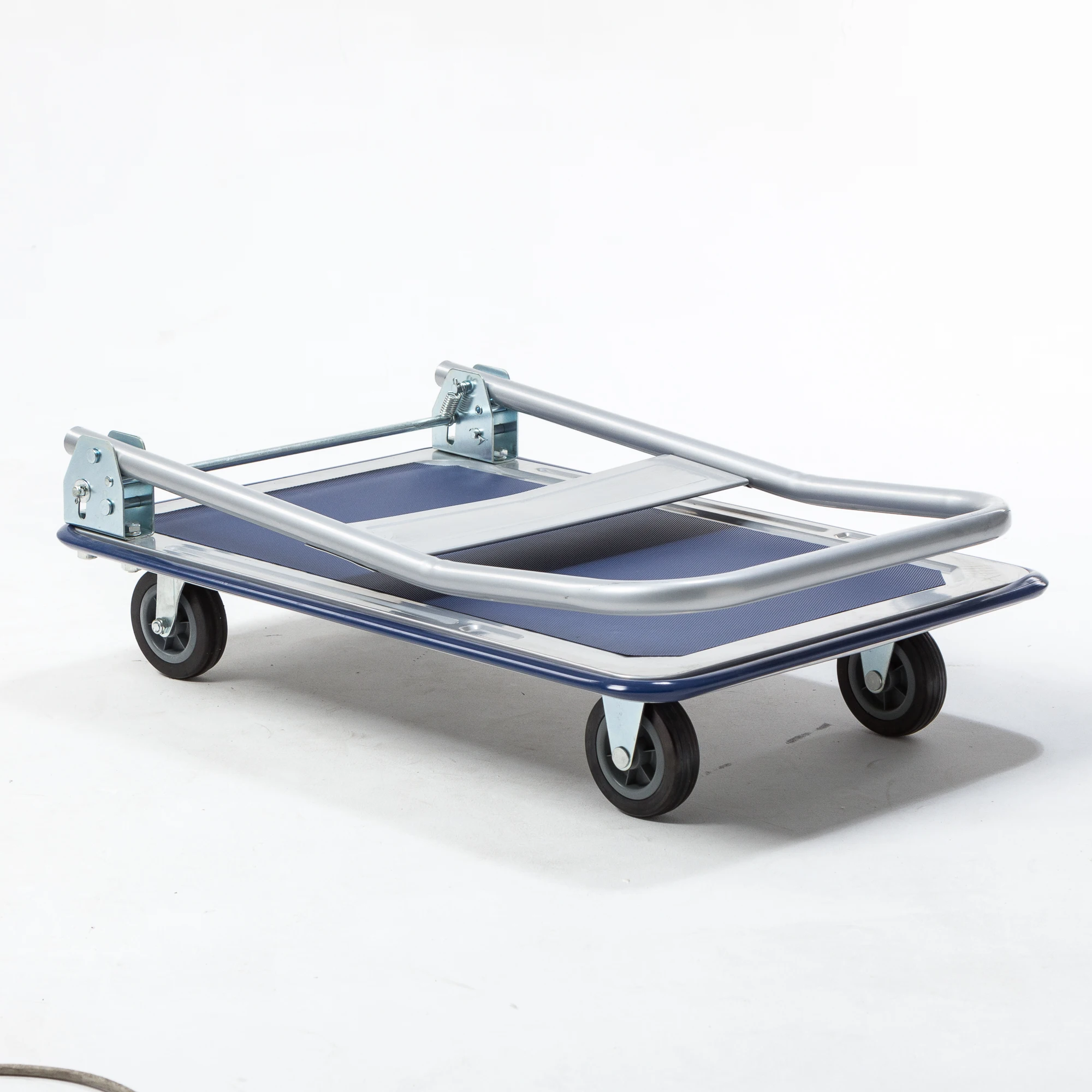 Platform Hand Truck Heavy Duty Metal Folding Hand Truck Steel Platform Trolley Cart with Handle