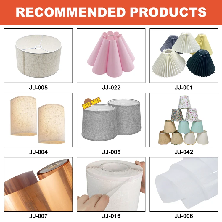 Vintage Custom Round/Square OEM PVC Lamp Shades Modern Nordic Fabric Table Lamp Decorative Shade