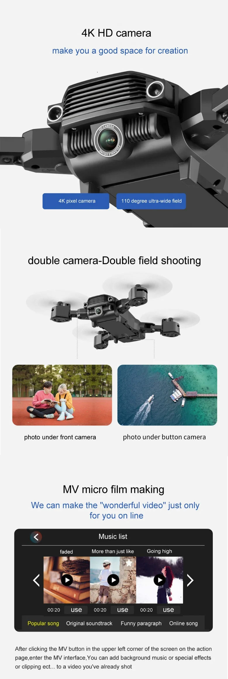 Best buy radio control toy 4k drone flying toy quadcopter drone with HD camera Wifi 25 Mins long flight time RC mini selfie dron.jpg