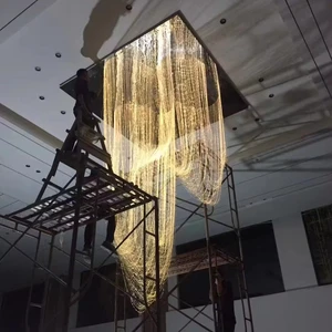 RGBW Color Changing Fiber Optic Window Curtain Light Flash Point Waterfall Effect Lighting Remote Control LED Fiber Optic Lights