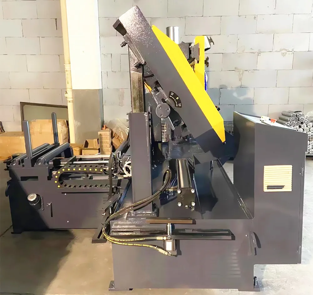 New Model Export to Germany Customized High Precision CNC Fully Automatic Metal Steel Cut off Saw  Band Saw Machine