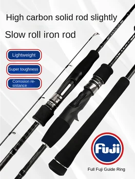 CHEERY Fuji Iron Plate Slow Swing Offshore Boat Fishing Rod Fuji Guide Ring Carbon Solid Rod 1.83m/1.91m 1.5Section Hard Fishing – Hard Lure – view 3
