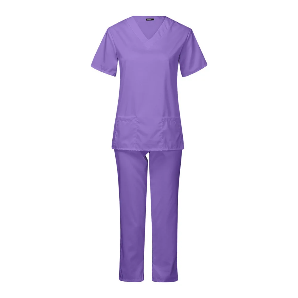 Hospital Private Label Medical Scrubs Uniforms Wholesale Short Sleeve